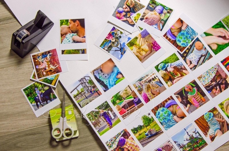 Polaroid Collage basteln