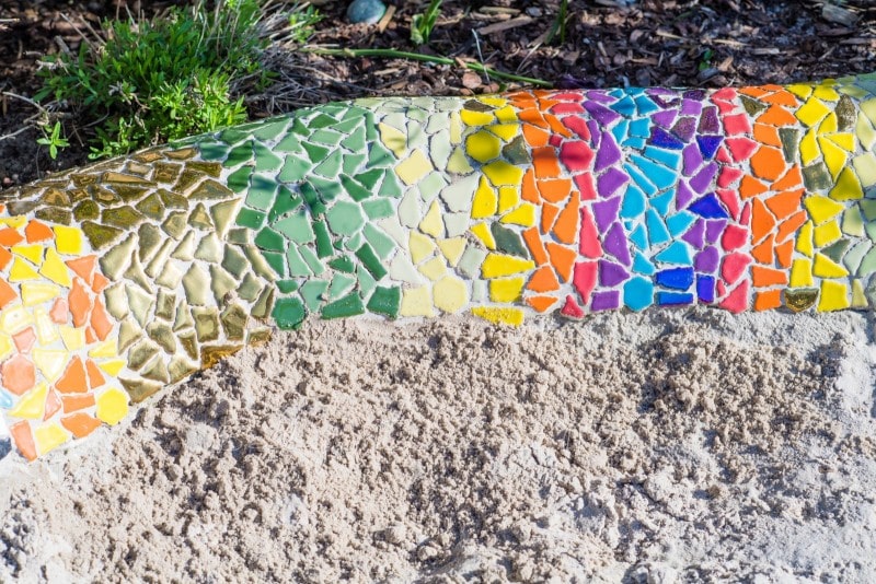 Mosaik Sandkasten Schlange 3