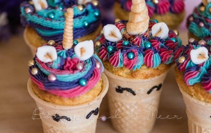 Rezept Einhorn Cupcakes