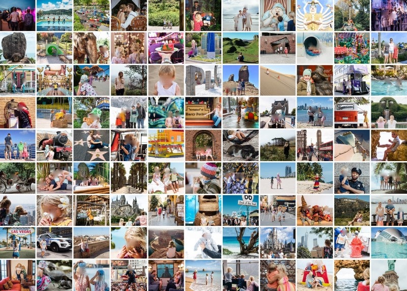 1000 teile familien foto collage puzzle schmal ohne rand klein